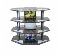 LeeQinersw Architettonica Modello Parcheggio Diorama Garage Parcheggio Struttura Multilivello Scena Stradale Miniatura Materiale PVC Alimentazione USB Adatta a, style to 2