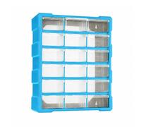 LeeQinersw Armietto Organizer con Cassetti Trasparenti Multiscomparto Mobile Portaoggetti con Scomparti Estraibili Resisn per Garage, Stan Degli Hobby, Azzurro