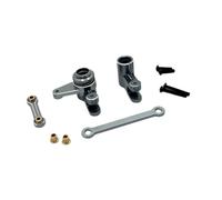 LeeQinersw Assieme Sterzo per Auto RC 10208V2 in, Titanio Argento, Componente Sterzo In Metallo Per Auto Radiocomandata 1 10