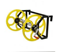 LeeQinersw Avvolgitubo Elettrico Avvolgitore Tubo Giardino Bobina Carrello Metallo Manovella Manuale Struttura Acciaio Verniciato Antiruggine Adatto a Giardino, Avvolgitubo Da 300 Metri