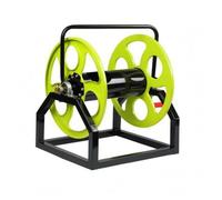 LeeQinersw Avvolgitubo Elettrico Avvolgitore Tubo Giardino Bobina Carrello Metallo Manovella Manuale Struttura Acciaio Verniciato Antiruggine Adatto a Giardino, Avvolgitubo Da 100 Metri
