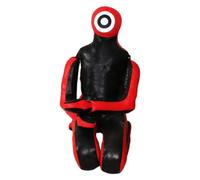 LeeQinersw Bambola da Sacco da Allenamento Wrestling Manichino da Pratica Non Riempito in Pelle Durevole per Tecniche di Gioco Allenamento Adulti Bambini Sp, Rosso Nero