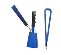 LeeQinersw Banchine di di metallo con manico a gran parte dei produttori di rumore a campana con il cordino incoraggiante campanello per eventi sportivi, Blu