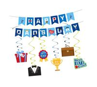 LeeQinersw Banner di Carta per La Festa Del Papà, Ideale per Festival di Caffè All'aperto E Al Chiuso
