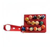 LeeQinersw Biliardo Rack Palla Posizionatore Placer Strumento Manuale in Plastica per Allenamento E Sistemazione Palle 57.2mm Adatto per Principianti Istruttori Sale Gioco, Rosso