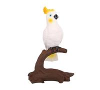 LeeQinersw Bird Figurine Model Decorative Home Accent Collection Cognitive Toy, Cockatoo Giallo