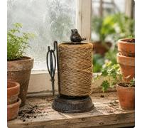 LeeQinersw Bird Rope Organizer Porta Spago Portafilo Supporto Bobina Taglierino Integrato Design Uccellino Stile Campagna Adatto per Tavolo Lavoro Craft Room, Bird Holder 8488