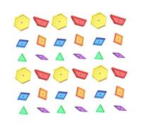 LeeQinersw Blocchi di forme semitrasparenti, tinta unita colorata, regalo di compleanno, giocattolo sensoriale, forme, blocchi da costruzione colorati per, di Forma Piatta