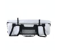 LeeQinersw Borsa Impermeabile per Pesca Borsa da Pesca Contenitore da Ripostiglio Sacca da Trasporto Organizzatore in PVC con Chiusura a Rotolo E Tasca a Rete, Bianco