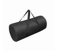 LeeQinersw Borsone con Manici Capiente, Nero, Nero, Diametro 46 X 100 Cm | Morbido, Borsa Cilindrica, Portatile, Borsa Portaoggetti con Cerniera, per Campeggio,
