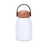 LeeQinersw Bottiglia Termica 300 Ml Ml Isolamento 6-Dodici Mini Isolante Resistente Ruggine Fiaschetta per Pendolarismo, Ufficio, Scuola, Bianco