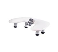 LeeQinersw Bracciolo per manicure per Nail supporto per cellulare a forma di U regolabile per Nail Art, Bianco