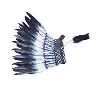 LeeQinersw Capo Cappello Indian Feather Wastorwwear per la Festa dello Spettacolo, Piuma Nera