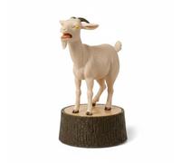 LeeQinersw Capra Mini Figura Guida Tascabile Personaggio Decorativo Creativo Plastica Carta Adatto per Mensola Scrivania Conversazione Collezione , Bianco
