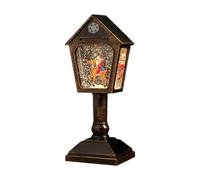 LeeQinersw Carillon Natalizio Scatola Melodica Globo Scintillante Ornamento Invernale con 8 Melodie E Neve Luminosa Adatto per La Decorazione di Matrimoni, Bronzo