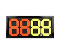 LeeQinersw Carta di Sostituzione del Calcio, Design Fluorescente, Numeri Lanciati Manualmente Numero di Colore Brillante Professionale, Tabellone Segnapunti, 84 cm x 38,5 cm x 2 cm