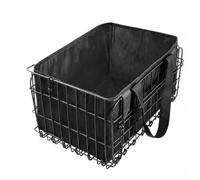 LeeQinersw Cestino da Bici con Borsa Interna Pieghevole Cesto Posteriore in Rete Reticolare Compatto per Pendolarismo, Spesa