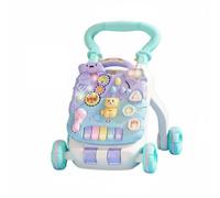 LeeQinersw Children Learning Passeggino Deambulatore Educativo Centro Gioco 2 in 1 con Pannello Luci Musica Tasti Piano Regolazione Andatura, style to 4