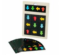 LeeQinersw Children Learning Puzzle Gioco Educativo Tavola Direzioni Puzzle in Legno Gioco da Tavolo Apprendimento Colori Sviluppo Cerebrale Ragionamento