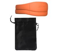 LeeQinersw Cinturino Rotuleo Fascia Protettiva Tutore Regolabile E Supporto per Ginocchio in Silicone Confortevole per Sostegno Affidabile Adatto per Pallacanes, 2 Pezzi Arancioni