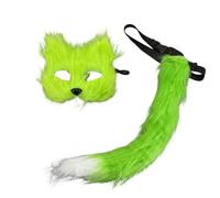 LeeQinersw Coda da Costume Realistica con Materiale Placcato Morbido E Evidente con Cinturino Regolabile per di Scena Adatta per Festa Rappresentazione in, Verde, style to 6