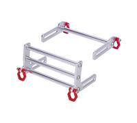 LeeQinersw Componente della Barra Toro delle Auto RC, Progettato per Veicoli in Scala 1/10 SCX10, Facile da Adattare, Argent