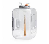 LeeQinersw Contenitore Liquidi Portatile Tanica Acqua Bidone Dispenser Serbatoio Tappo E Manico Integrato con Tubo 1 M Bocca 10 Cm Facile da Pulire Adatto, Trasparente, 9 Litri