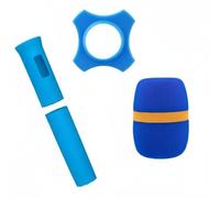 LeeQinersw Copertura Microfono Copertura Guaina Manicotto Rivestimento in Silicone Flessibile per Migliorare La Presa E Ridurre lo Scivolamento Design Che, Blu
