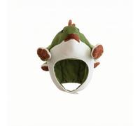 LeeQinersw Copricapo di Peluche con Coda | Apertura Frontale per il , Cappello di Peluche a Forma di Stegosauro, Imbottito, Carnevale