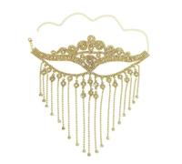 LeeQinersw Copricapo Maschera Boho Danza con Decorazioni Floreali E di Rame con per Palco Carnevale Serata Elegante