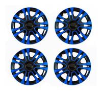 LeeQinersw Copricerchio Auto Copriruota Cerchione Mozzo Pneumatico Stile Multirazze con Centro Bombato Resistente E Anello in Acciaio Aggancio Rapido a, color to 1, 13 Pollici