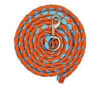 LeeQinersw Corda Trecciata in Nylon con Gancio Metallico Resistente All'aggrovigliamento Pre-Intrecci per Cavalieri, Azzurro+Arancione