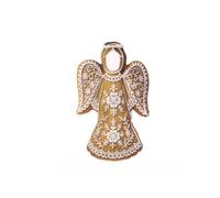 LeeQinersw Costume di Scena per Bambini Costume Gingerbread Angelo Abito Tunica Copricapo Decorative Materiale Poliestere Spugna, Costume Da Angelo Di Pan Di Zenzero Per Adulti
