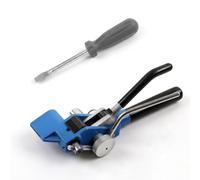 LeeQinersw Cricchetto Tenditore Manuale per Reggette Strumento di Serraggio con Taglierina Attrezzo per Fissare in Acciaio Telaio Durevole Comando a Leva Adatto, Utensile A Ingranaggi Con Cacciavite