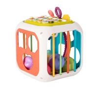 LeeQinersw Cubo di Attività Giocattolo, Giocattolo Sensoriale per Il Riconoscimento Dei Colori, Blocchi di Forme Sensoriali per Bambini di Età Compres