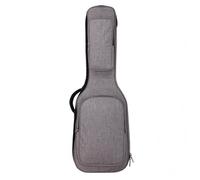 LeeQinersw Custodia Basso Elettrico Borsa Chitarra Elettrica Gig Bag Imbottita Compartimento Principale con Cerniera Tasca Frontale, Confortevole Con Fodera In Velluto Grigio Nebbia