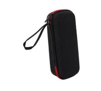LeeQinersw Custodia da viaggio per rasoio elettrico, organizer in EVA con cerniera, organizer per cavi, portatile, multiuso, per viaggi, attività all'aperto, Nero Rosso