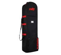 LeeQinersw Custodia Golf Equipment Case a Golfisti Che Viaggiano Tessuto Oxford Impermeabile Pieghevole E Dotata di Ruote per, Nero Con Dettagli Rossi, Borsa Da Viaggio Per Mazze Da Golf