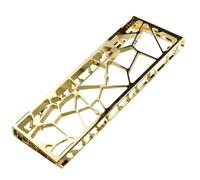LeeQinersw Custodia Tastiera 60HE Telaio Scocca in Lega di Alluminio Cnc con Diffusore Rgb Integrato Design Trama Aperta Adatta, V3 Edizione Oro Galvanizzato