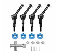 LeeQinersw Cvd Drive Shaft Albero Trasmissione CVD Semiassi Assale RC Giunto Universale Metallo Ferro Trattato Potenza Fluida 65mm Precisione CNC Compatibile, SET, size to 11