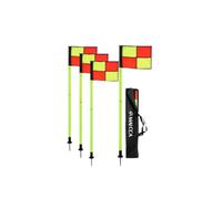 LeeQinersw da Allenamento Bandiere a Scacchi Aste Campo da Calcio Marcatori per Confini con Base Visibilità Lontana Materiale PVC E Oxford Adatti a Campi All’aperto Scuole Sportive Preparatori