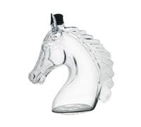 LeeQinersw Decanter per Whisky Dispenser per Bevande Caraffa per Liquori Contenitore Elegante in Vetro Borosilicato Dal Disegno Unico Adatto per Occasioni Speci, 125ml