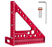 LeeQinersw di Carpentiere da Falegname Angolare Righello Angolare Calibro Marcatura 3D in Alluminio Resistente con Localizzazione Punti di Foratura Adatta per, color to 2