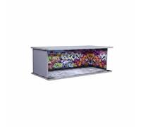 LeeQinersw Display Basamento Scena Parcheggio Diorama Garage 1 64 in PVC E Acrilico per Collezione Ordinata E Presentazione Adatto a Appassionati di Modellini, Muro Graffiti
