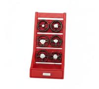 LeeQinersw Display Stand Supporto Mini Porta Volanti Porta Dischi Porta Ammortizzatori per Diorama in Resina con Dettagli Autentici per Officina Scala1/64 Adatto, Rosso, Sterzo