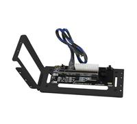 LeeQinersw Dock per Scheda Grafica Esterna, in Metallo, Pratico, Resistente, ad Alte Prestazioni, con Supporto e Staffa, Nero