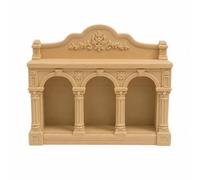 LeeQinersw Dollhouse Archway Libreria Miniatura Armadio Vetrina Scaffale con Colonnine Laterali E Finitura Effetto Legno per Ambientazioni Antiche Adatta per Casa Delle Bambole Diorama Esposizione