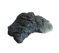 LeeQinersw Elemento Decorativo in Vetroresina a Forma di Roccia Realistica per Abbellire Cortili Terrazzi Verdi Residenziali, Grigio Scuro 19x10x14cm