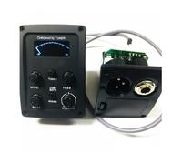 LeeQinersw Equalizzatore Acustico Preamplificatore Pickup Tuner Integrato Modulo Chitarra Funzione EQ con Controlli Bassi Medi Alti Volume Materiale Plastica Adatto per Prove