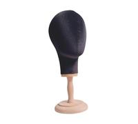 LeeQinersw Espositore per parrucche, modello di testa di manichino, portatile, da tavolo, versatile, per riporre cappelli, per centri commerciali, Nero